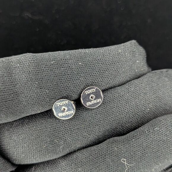 Tory Burch silver moondance pearl drop earrings - Picture 4 of 4